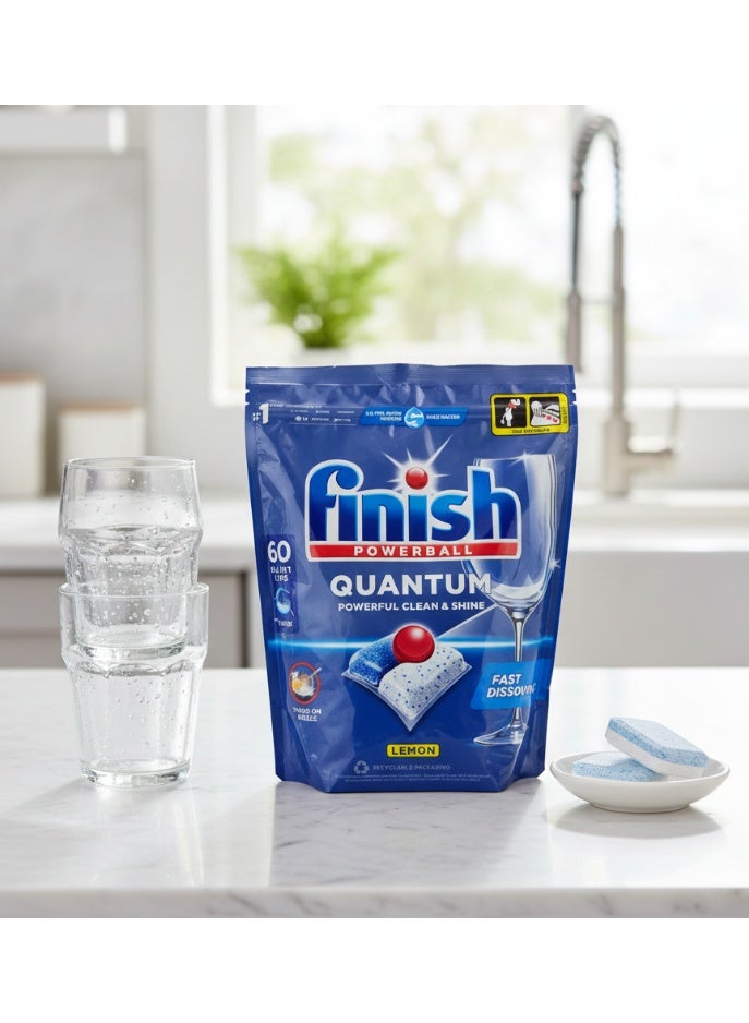 Finish All in 1 Powerball Quantum Dishwashing 60 Caps 624g - Image 3